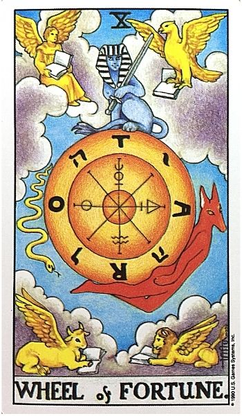 タロット 10運命の輪 Wheel Of Fortune 象徴 ぱしょふる タロット 10運命の輪 Wheel Of Fortune 象徴 ぱしょふる