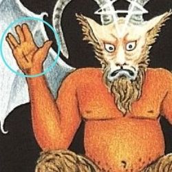 悪魔の右手のマーク