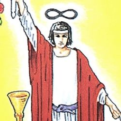 1魔術師 ザ・マジシャン 顔 タロット
